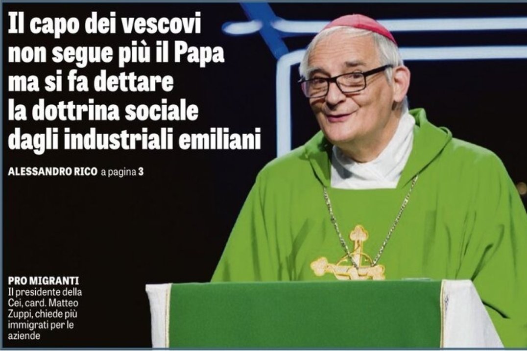 Capite perché la sinistra aveva puntato tutto su di lui affinché diventasse il nuovo Papa? Meno male che non è andata così: avrebbe tolto i crocifissi anche dalle chiese, altro che dalle scuole!