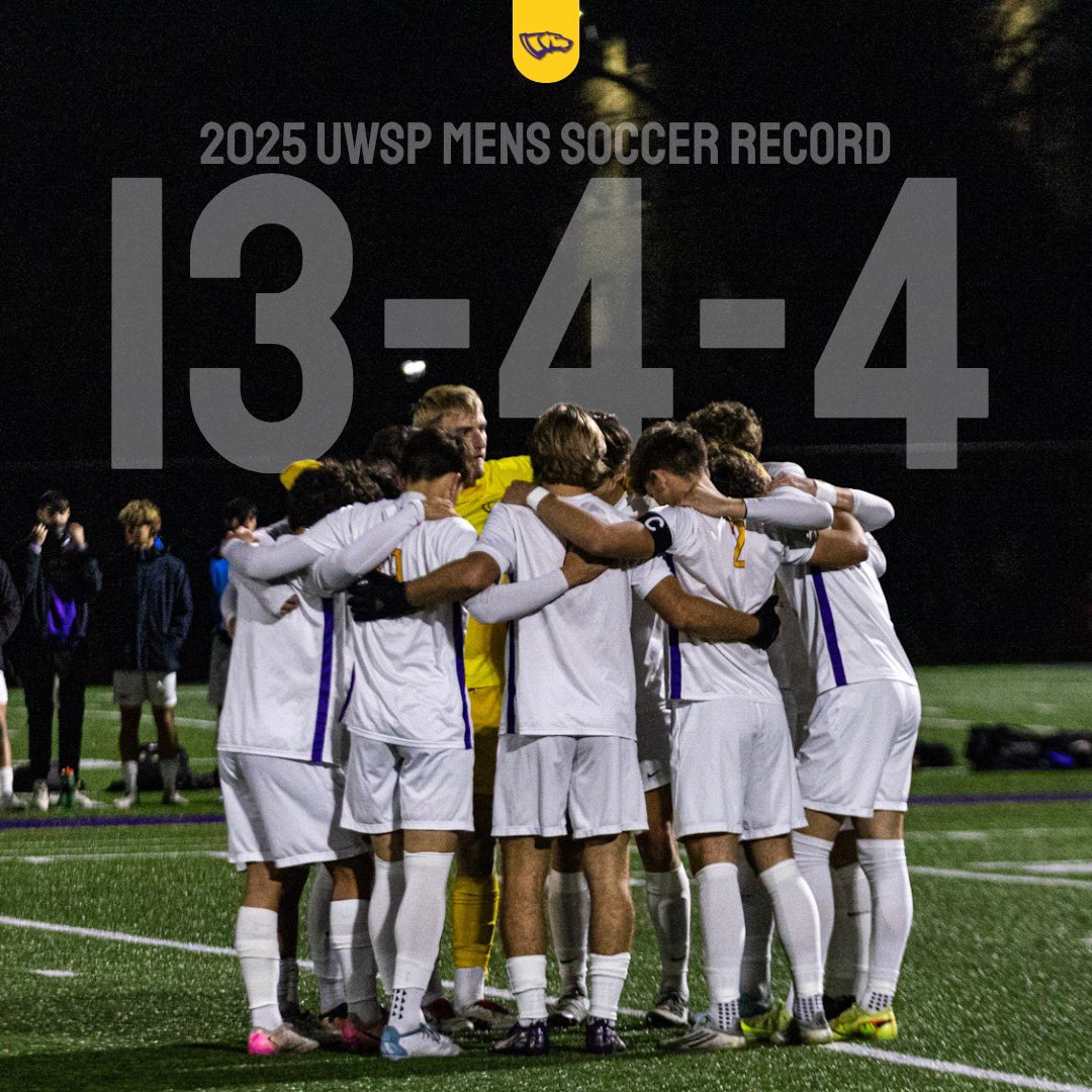 UWSP_MSOC's tweet photo. The Pointers cap off a successful year at 13-4-4, breaking the programs single season win record and making it to the WIAC Championship game. 

So much more to come from this group.

Photo Credit: https://t.co/QzD892slCv_ https://t.co/X0nWXe360O