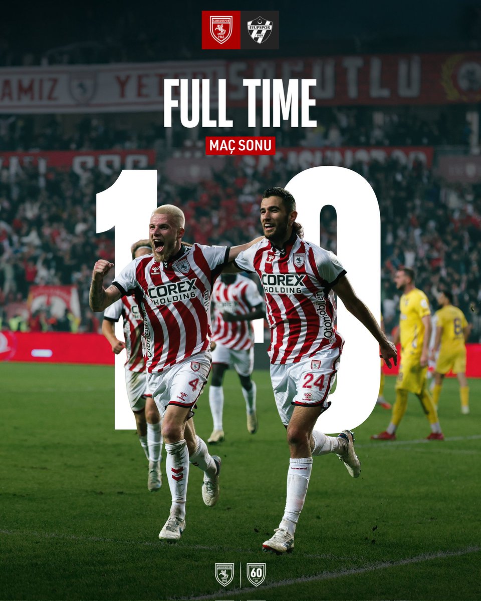2.yarıdaki baskıya canmı dayanır, galibiyet bağıra bağıra geldi...
Tebrikler ve Teşekkürler Atatürk'lü armanın savaşçıları👏🏻
Oynattığın futbol, yaptığın isabetli ve cuk oturan değişiklikler ile maçı kazandırdığın için çok büyük teşekkürler Büyük REİS🙏👏🏻
<a href="/Samsunspor/">Samsunspor 🇹🇷</a> 🤍❤️🖤