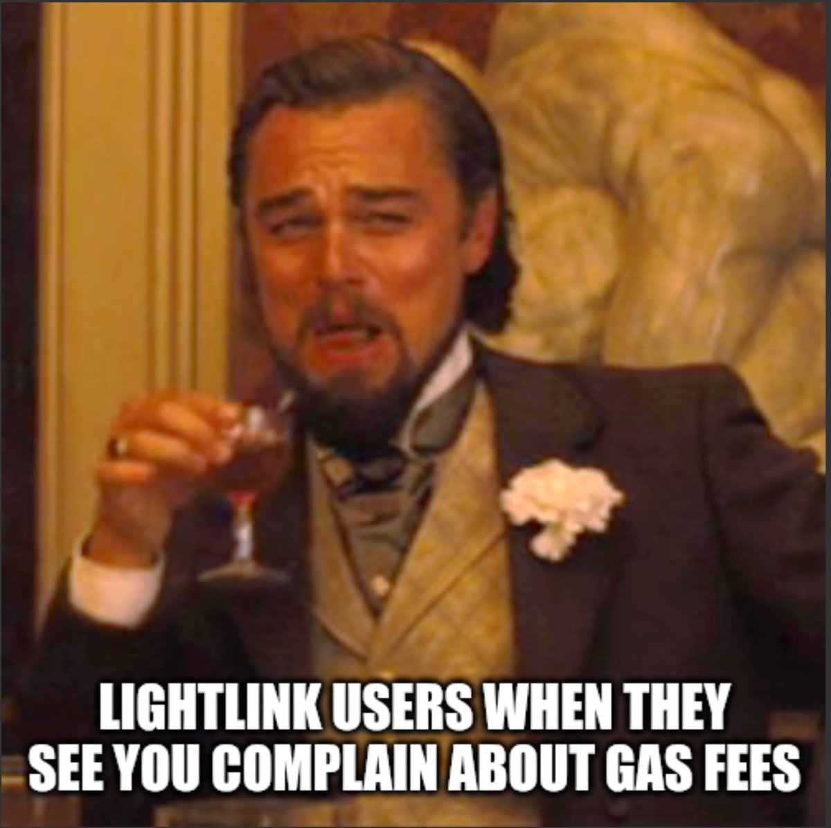 NseElixir's tweet image. What if you could pay a dollar for high volume transactions on your best chain?
 Scratch that— What if could pay Zero?
Choose @LightLinkChain and thank me later 
#meme #discoverpossible