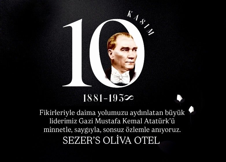 Cumhuriyetimizin kurucusu, büyük lider Gazi Mustafa Kemal #Atatürk’ü, aramızdan ayrılışının 87. yıl dönümünde saygı, özlem ve minnetle anıyoruz.🇹🇷
O’nun mirası olan özgürlük, ilerleme ve çağdaşlık değerleri, bu topraklarda daima yaşamaya devam edecek. 🌅
#10Kasım #anıtkabir