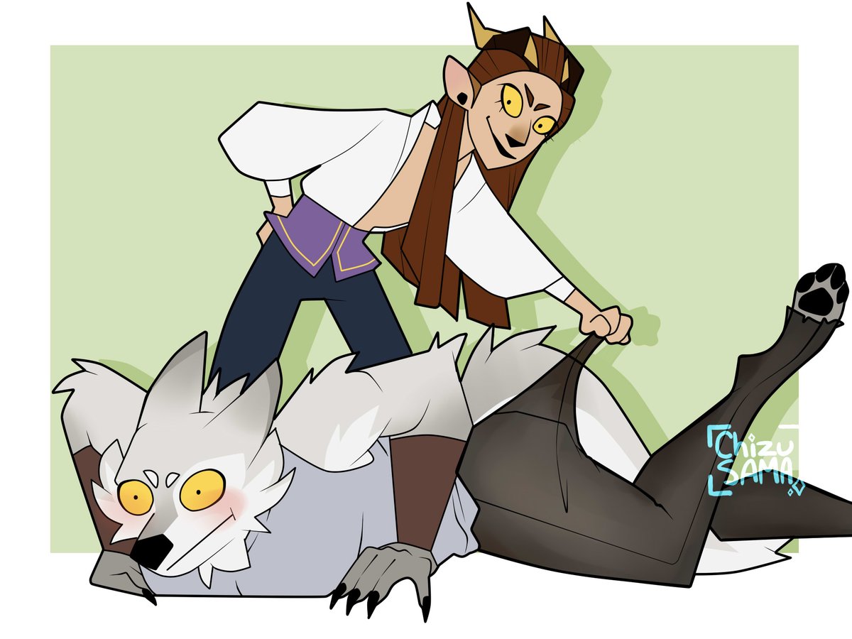 Orion and Nezumi doing the trend at there way

#dnd #DnDcharacter #dessin #draw #illustration #manga #mangaart #comic #wolf #werewolf #satyr