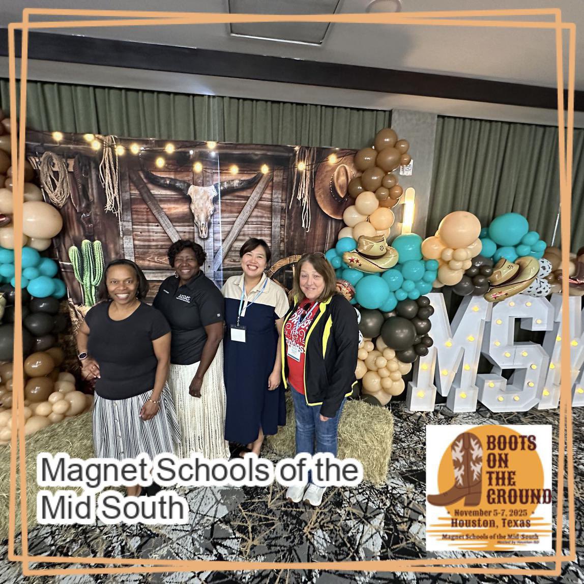 esk_educurator's tweet photo. Proud to share the amazing things happening in our @AldineChoice schools with my incredible Aldine family! Honored to present our work and celebrate our achievements @Carter_AISD &amp; @ReeceAcademy at the @magnetmidsouth Conference — together we keep shining! 🎉✨ #aldinestory https://t.co/61qoIDYJNd