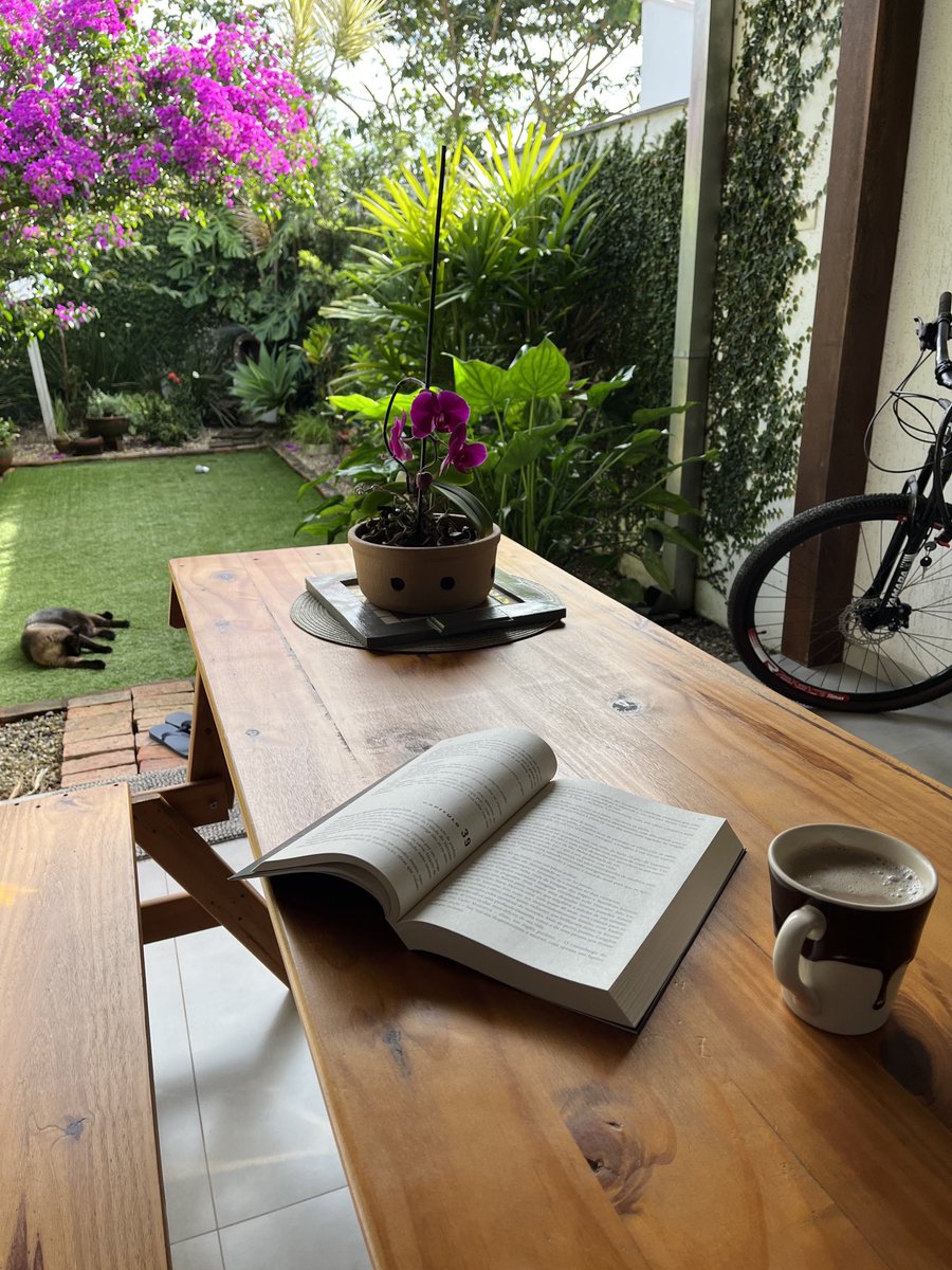 oproprioconc's tweet image. Volta e meia, me dou ao luxo de trocar a leitura para concursos por uma leitura mais leve e um cafezinho. No momento, lendo Dan Brown.