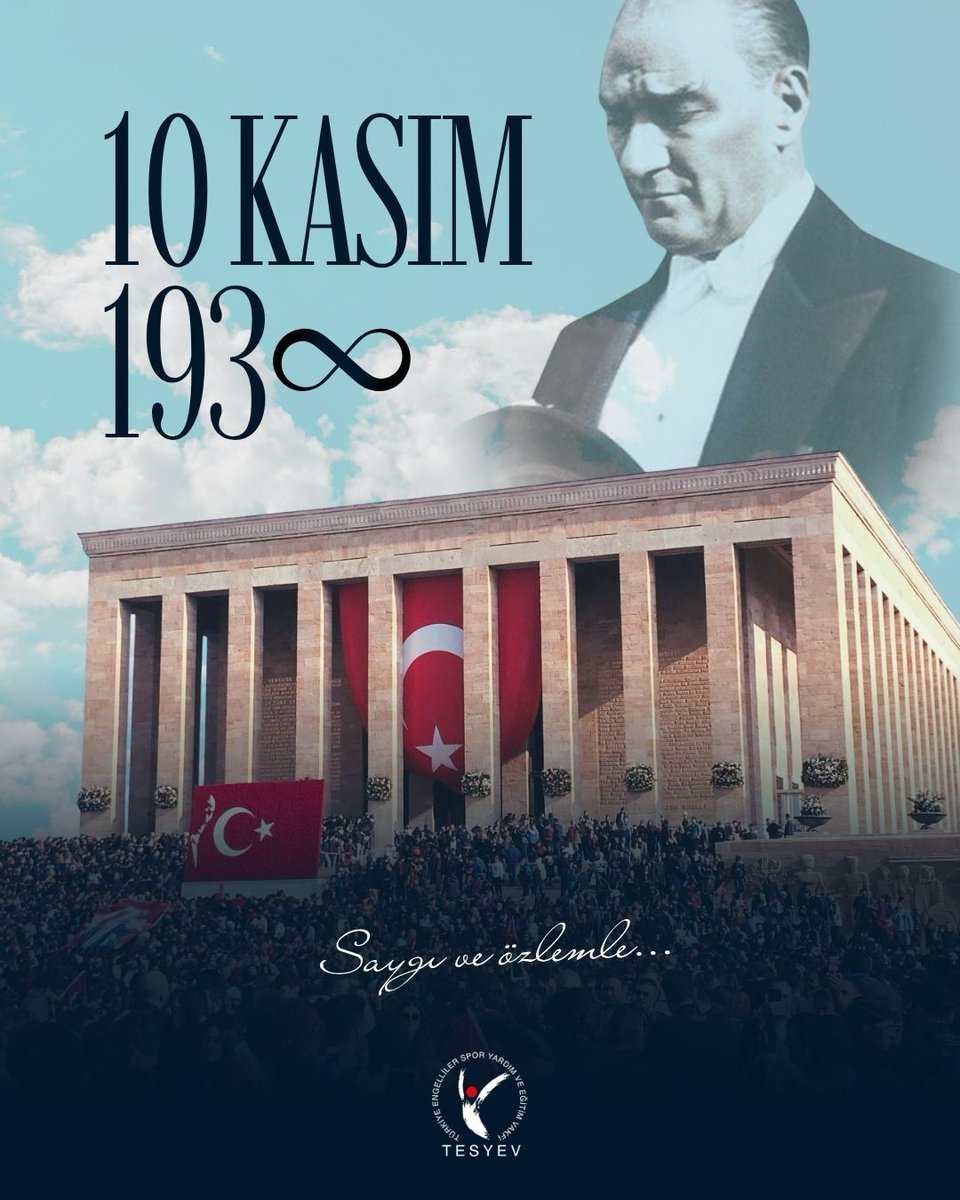 tesyev's tweet image. Cumhuriyetimizin kurucusu Mustafa Kemal Atatürk’ü, ebediyete uğurlayışımızın yıldönümünde; saygı, minnet ve özlemle anıyoruz. 🇹🇷