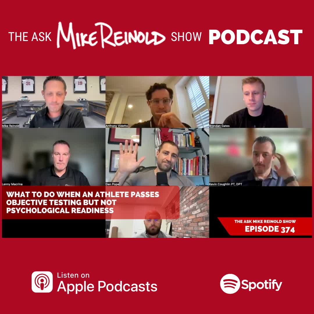 [New Podcast Episode] What to Do When an Athlete Passes Objective Testing But Not Psychological Readiness - mikereinold.com/what-to-do-whe…