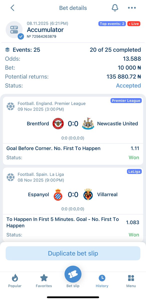 #Hope you play am 🤔Rebet the only hope 

5games more to go 

13.588 odds