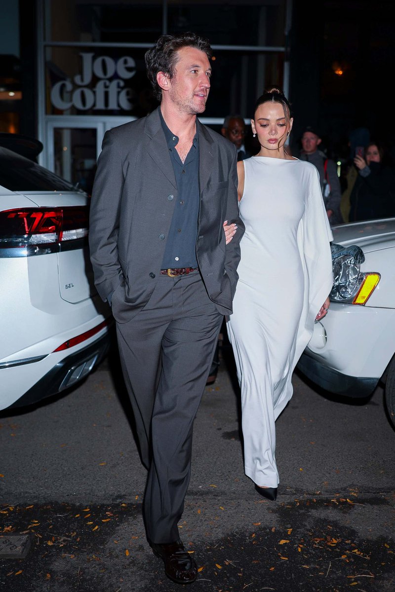 Miles and Keleigh Teller were adorable at the NY screening of ‘Eternity’ last night 🤍