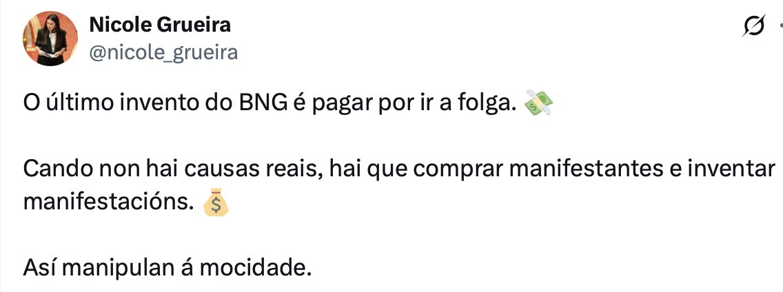 Hoxe, a maiores de Paula Bolsonaro, tamén houbo outra  deputada do PP que se fixo eco da caixa de resistencia da CIG e préstame comentar un par de cousas do que dixo.