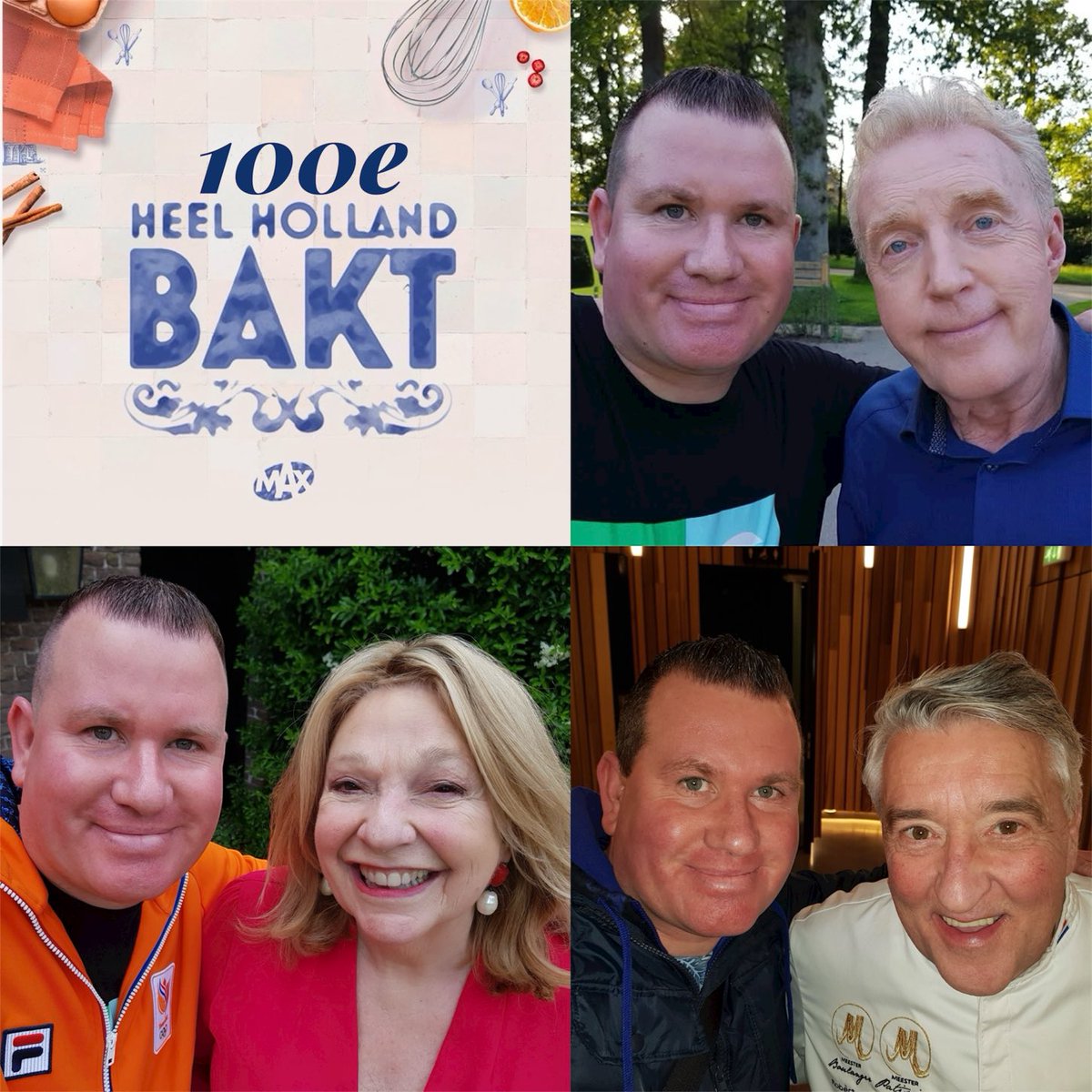 100e aflevering van Heel Holland Bakt. #hhb #heelhollandbakt #andrevanduin #jannyvanderheijden #robertvanbeckhoven #bakkersklaarbakkenmaar ⁦<a href="/OmroepMAX/">Omroep MAX</a>⁩