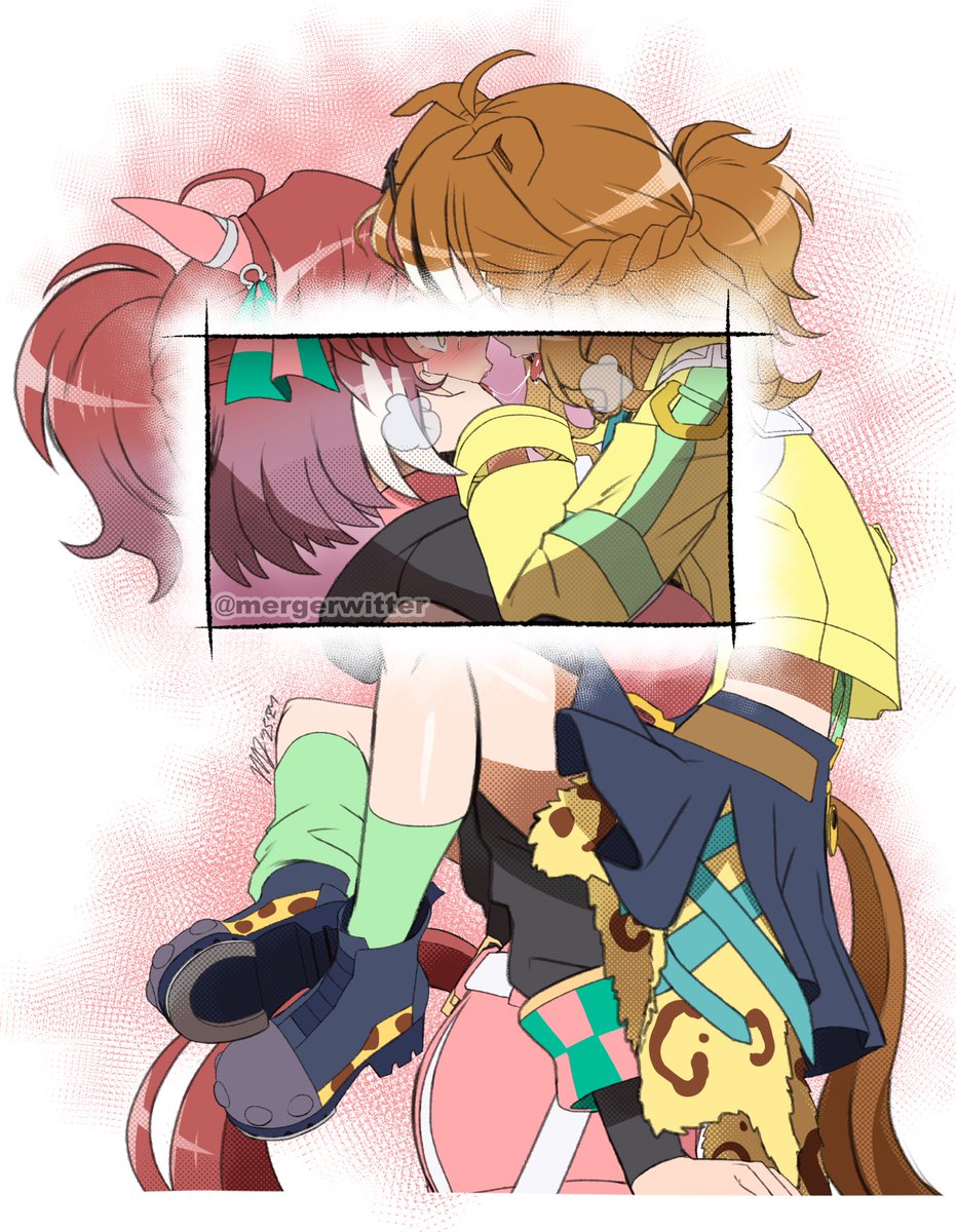 mergerwitter's tweet photo. im back to deliver on my promise 🌴🧀
#umamusume #ウマ娘 https://t.co/OmknCpQ5bm