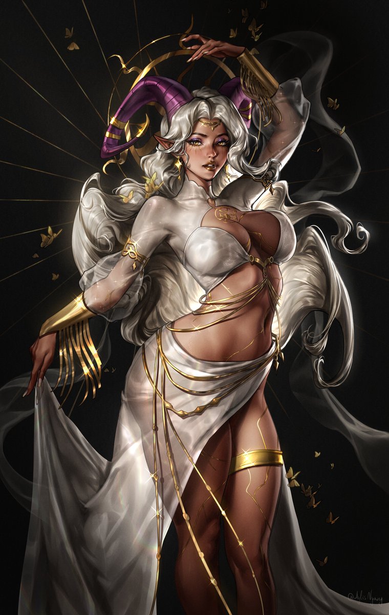 AylisNyang's tweet image. QRT with your art with horns ✨