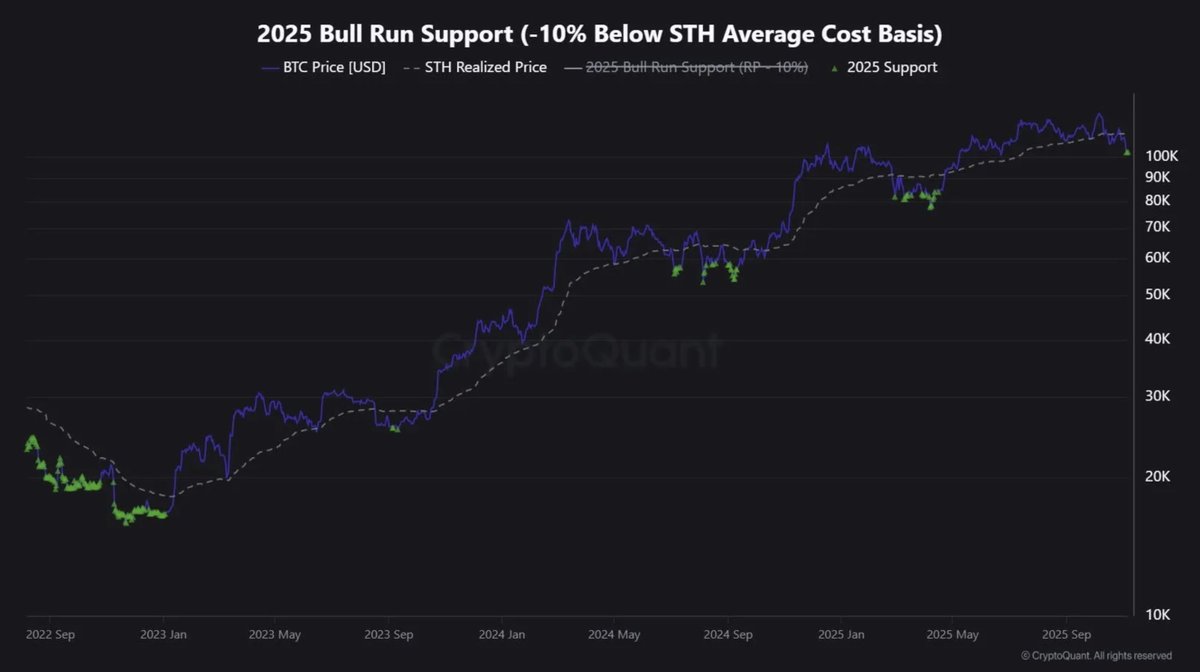 Bitcoin Bullrun 2025: Steht der Support wirklich? 🔥 Immer wenn dieses  kleine grüne Dreieck im Chart auftaucht, ist der Bitcoin in der  Vergangenheit in eine größere Konsolidierungsphase übergegangen, und genau  das sehen