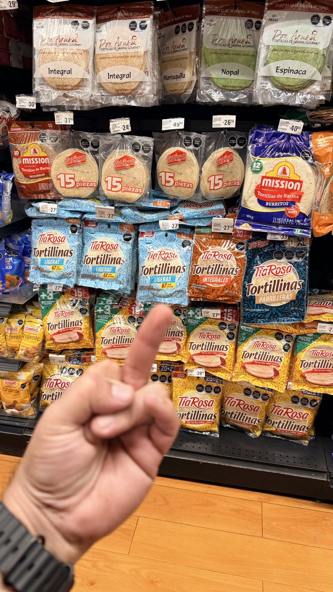 Muerte a las falsas tortillas de harina.