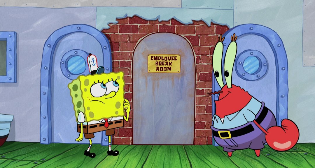 DeSoupBowl's tweet photo. Someone needs to figure out the layout of the Krusty Krab because where tf is half of this shit https://t.co/fMlGmvY14n