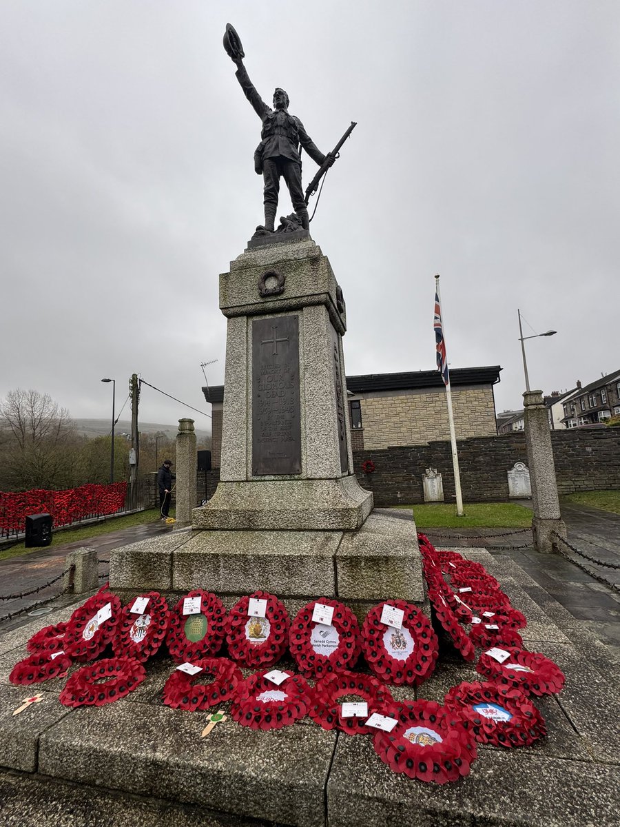 Today, I was deeply honoured to represent Blaenau Gwent and Rhymney Welsh Conservatives at our Remembrance Sunday commemorations in Ebbw Vale.