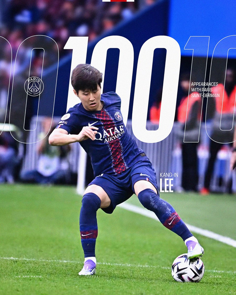 💯🔴🔵

Lee Kang-In dispute son 100e match sous le maillot Rouge et Bleu ce soir ! 👏

#OLPSG I #Ligue1
