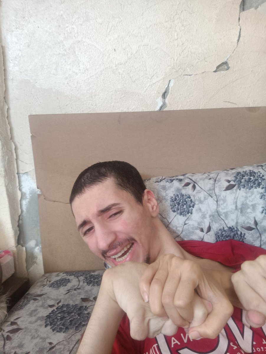I'm appealing to you, friends, to help provide an electric wheelchair so that Ehab can get around. His body is covered in bedsores. Even a dollar could help. Please don't hesitate to help Ehab; he's in a very difficult psychological state. Don't abandon hi
gofund.me/4d22b13c