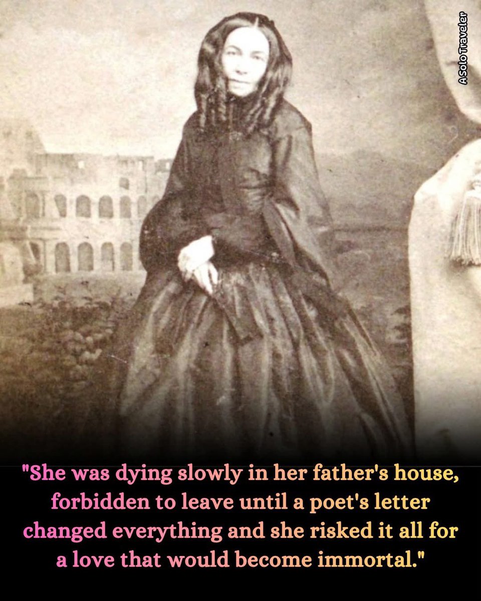 “How do I love thee? Let me count the ways…”

She was dying slowly in her father's house, forbidden to leave—until a poet's letter changed everything and she risked it all for a love that would become immortal.
Elizabeth Barrett was born in 1806 into wealth built on Jamaican