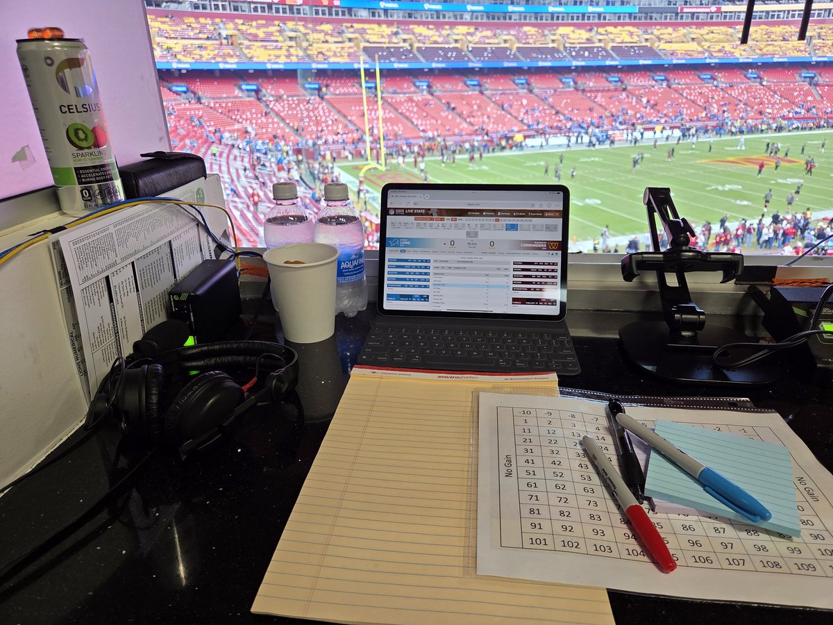 My pre-game set-up...