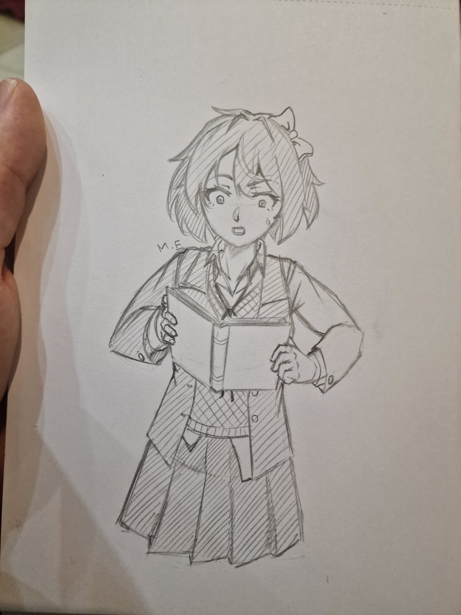 Sayori be reading something that just don't seem right~
Please brain, bring my art making back into my routines plzzzzz!!! ehe
#DDLC #DokiDokiLiteratureClub