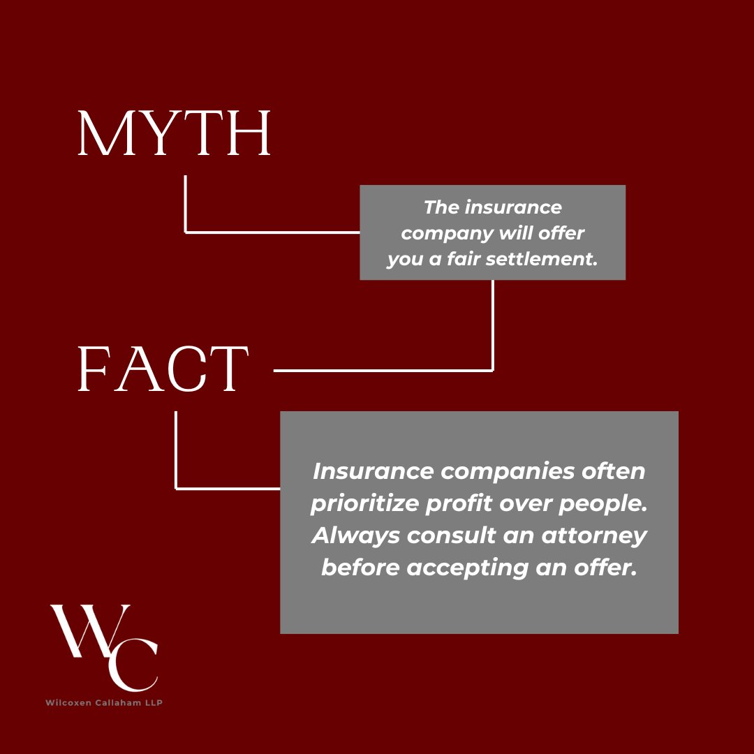 WilcoxenCallaha's tweet photo. Don’t let the insurance company decide what your case is worth. Consult an attorney before you settle, your rights and recovery matter.

🖥️ https://t.co/UUKD6NJIsb

#WilcoxenCallaham #InsuranceMyth #PersonalInjuryLaw #FairCompensation #SacramentoLaw https://t.co/633uaSLfCK
