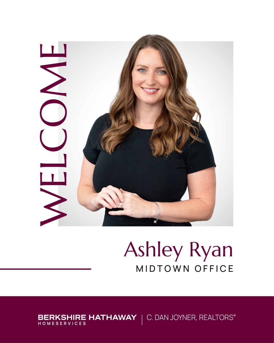 Join us in welcoming Ashley Ryan to our Midtown office! 👏 Connect with Ashley ➡️ ow.ly/8hRL50XlaSu

#YourHomesBestFriend #CDJFeelsLikeHome #MidtownOffice #GreenvilleSC
