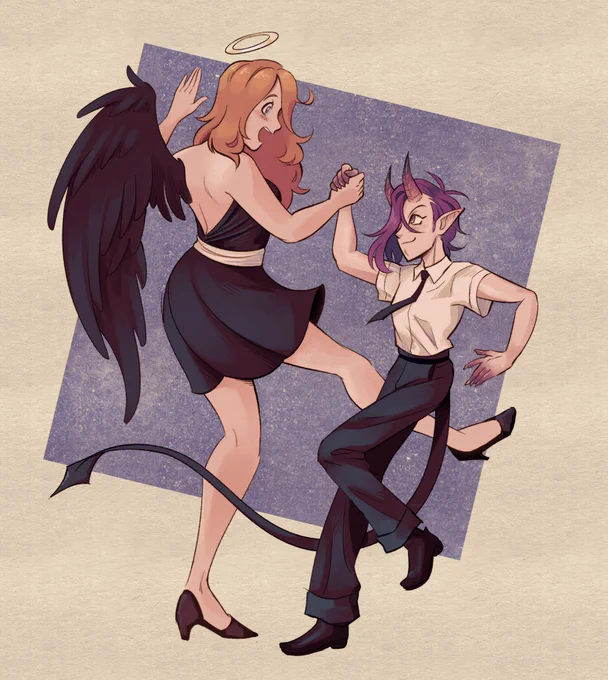 angel devil dance #oc