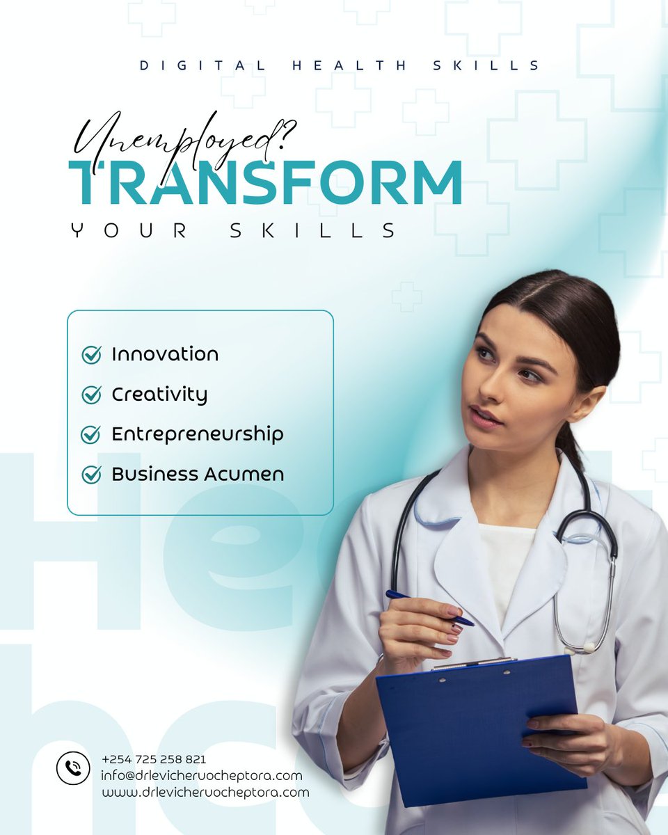 💡💉 Unemployed? Turn Your Medical Skills into Income!🌍💼 Enroll at drlevicheruocheptora.com/home/course/un…

#HealthcareProfessionals #Freelancing #DigitalHealth #OnlineIncome #MedicalCareers #SkillMonetization