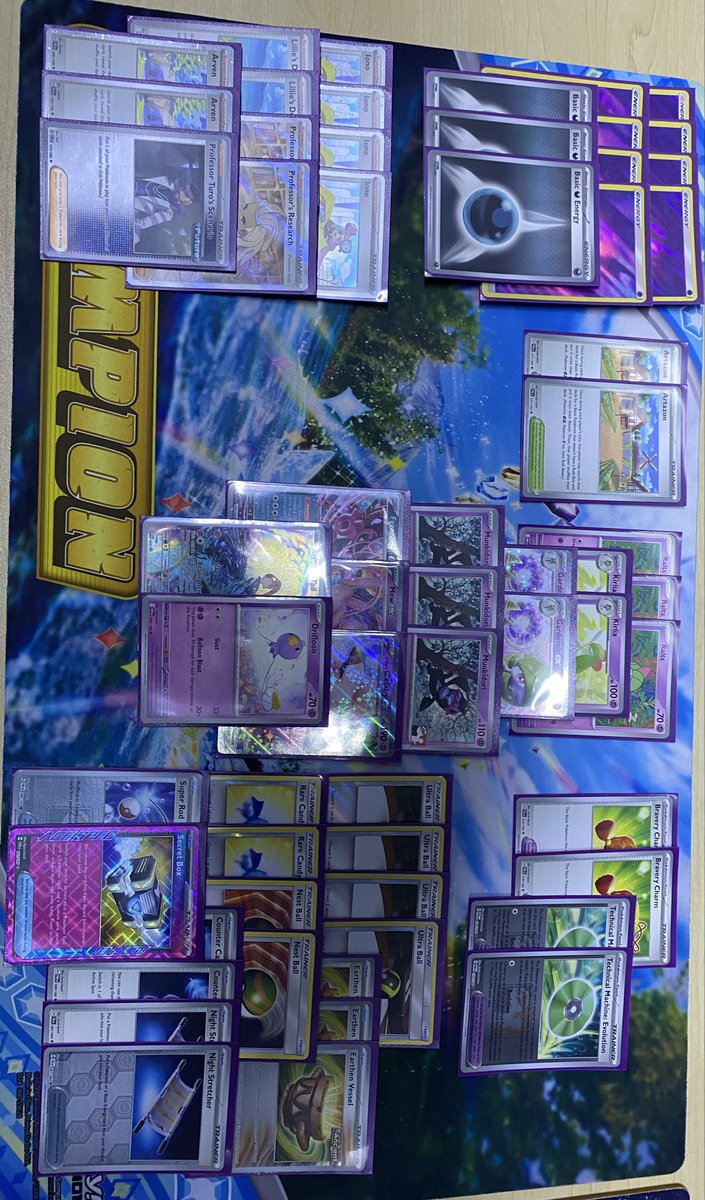 DrSuperChicken's tweet image. Won a cup today with the list from Henry Chao’s money match vs Emma Hagen. Played some good Pokémon today and feels good to win. Shout out to @plessis_rudolph for suggesting Gardevoir and getting top four and @ProjectArceus for winning in seniors. Drifloon was too powerful!