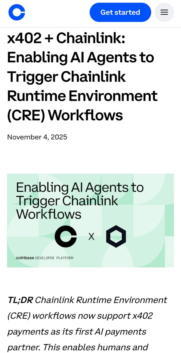 MichaelRTech's tweet image. Chainlink AI oracles
Chainlink-powered agentic economy