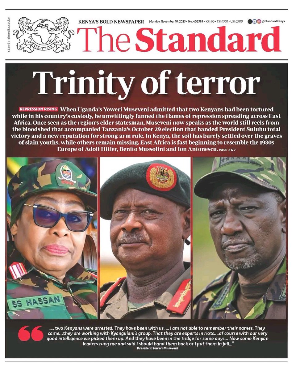 It looks like the Standard is back. Was worried that the defection of <a href="/itskipronoh/">Cornelius K. Ronoh</a> to UDA would make them go too!