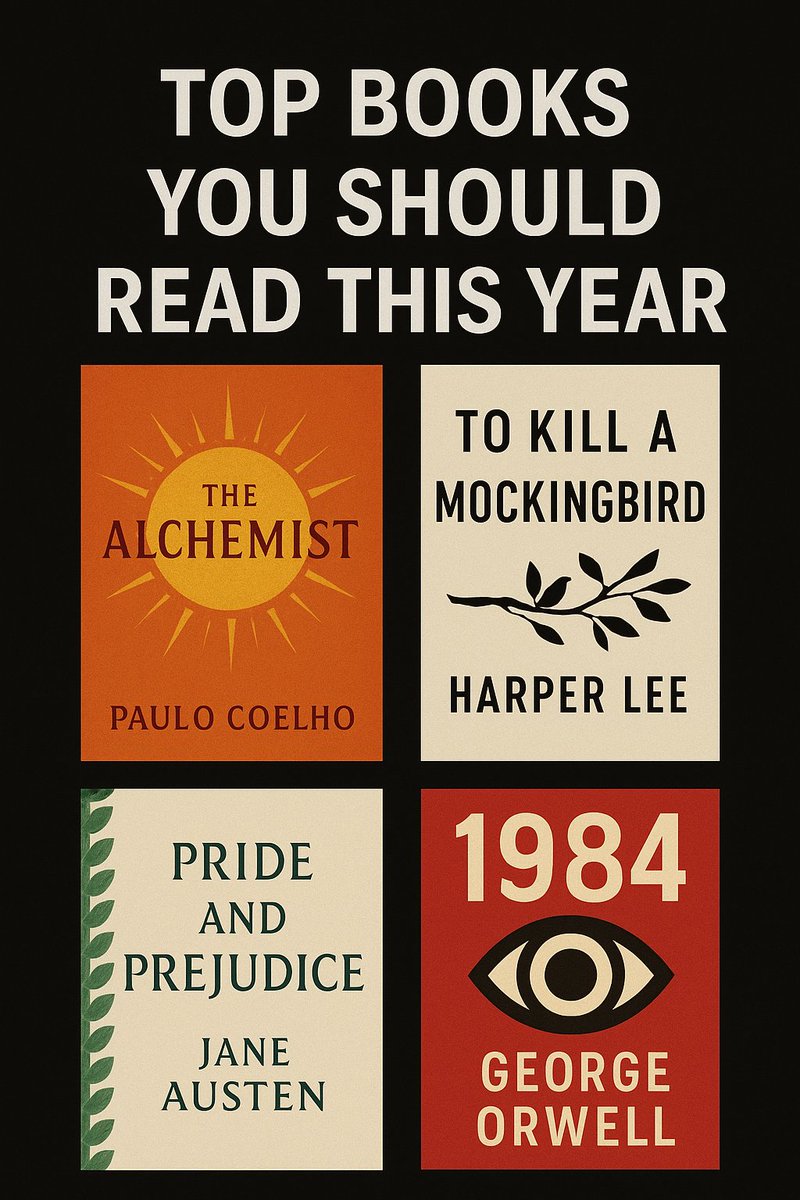 1Bookism's tweet image. Top Books You Should Read This Year:

- Thread 🧵