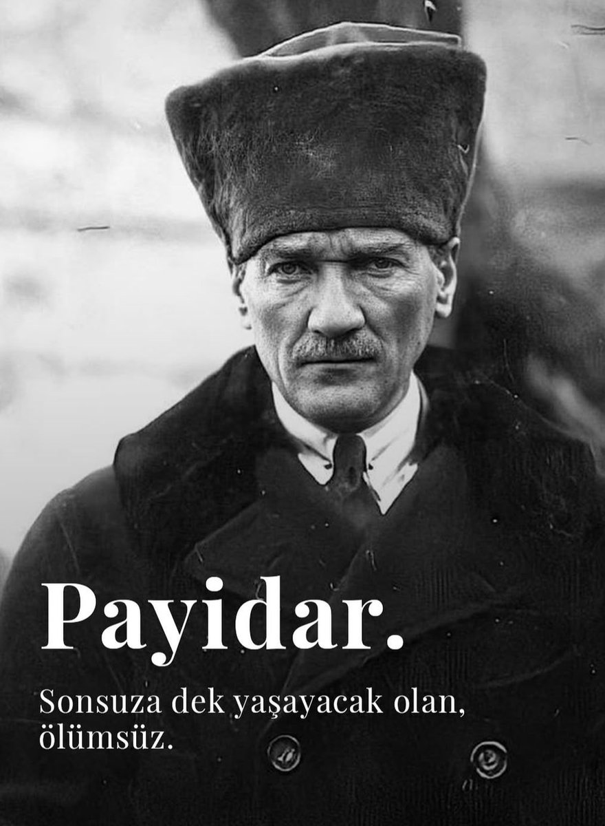 Büyük ölülere matem gerekmez, fikirlerine bağlılık gerekir.
#10Kasım #Atatürk