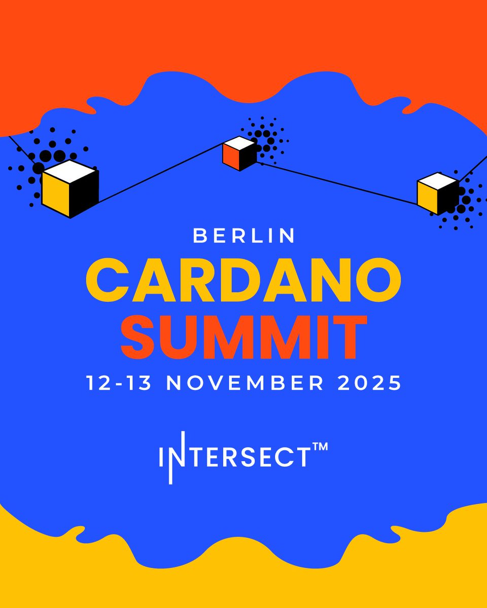 IntersectMBO's tweet image. Intersect is going to the @CardanoSummit 2025 ✈️

Join us in Berlin during November 12 &amp;amp; 13 to experience the wonderful community spirit of Cardano.

Come with us to watch @JBriggsLondon’s keynote and the @IntersectOSO masterclass!