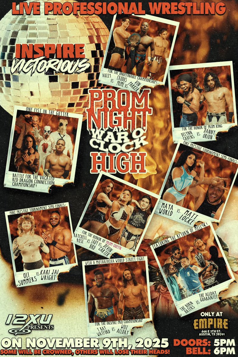 delynnxdelynn's tweet image. 🗣CAVENS 

TONIGHT, He Who Shall Be Named will soon become #PromKing 

Don't miss @Inspirevictor's Prom Night At War O'clock High!

🎟: empireatx.com/events/inspire…