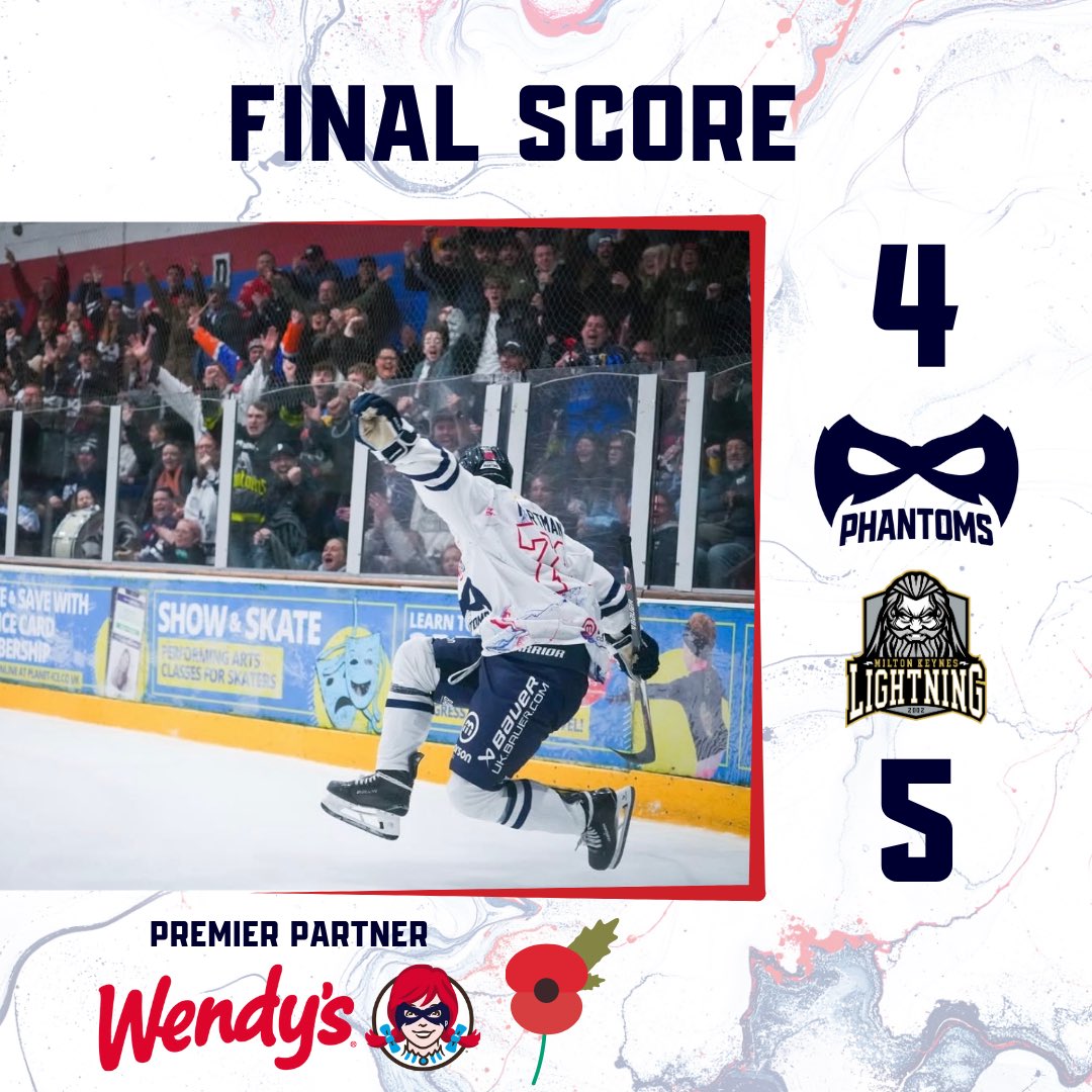 Final Score: Phantoms 4-5 Lightning

👻 4-5⚡️ | #PPvMK | #WeArePhantoms