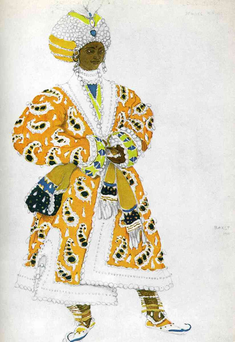 Le dieu bleu a young rajah wikiart.org/en/leon-bakst/…