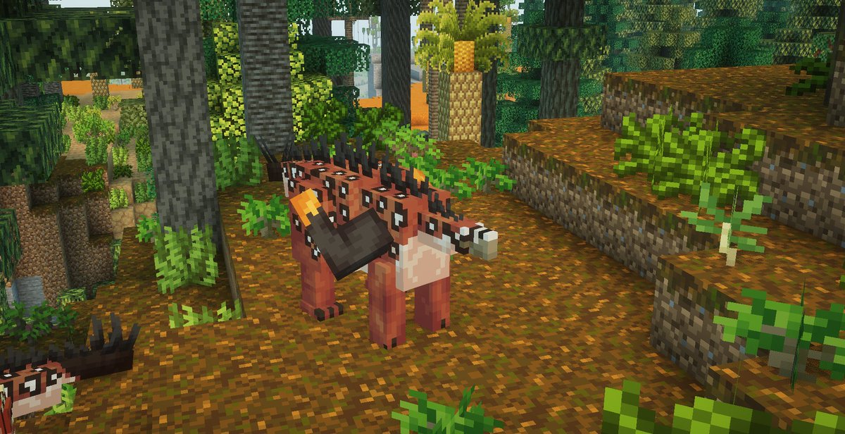 PrehistFaunaMod's tweet image. Meet Gigantspinosaurus, a larger stegosaur, who will spawn in the upper Shaximiao Formation biomes! 

#minecraft #minecraftmodding #paleoart #dinosaur