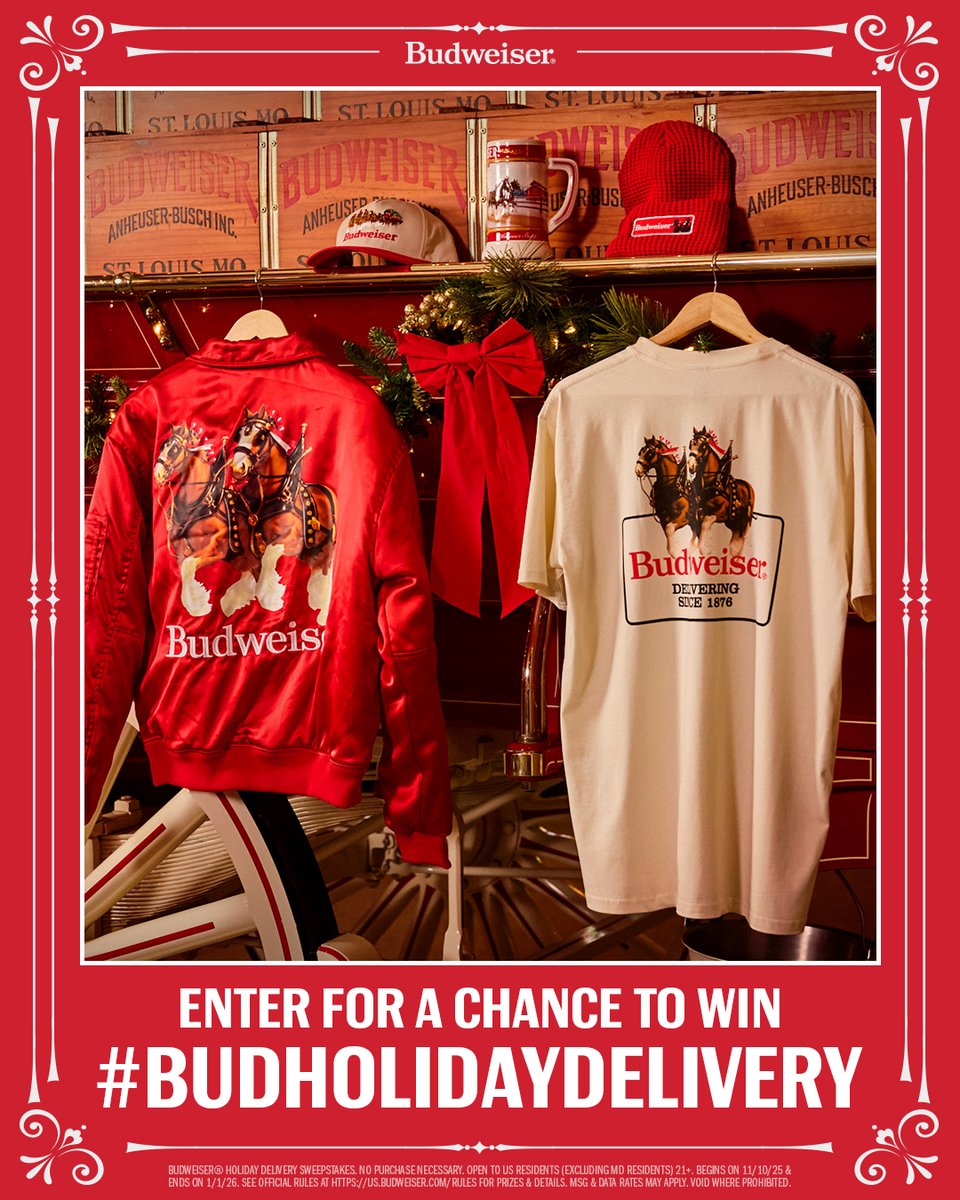 WHO NEEDS A HOLIDAY DELIVERY?

We’re giving away prizes all season. Reply using #BudHolidayDelivery #sweepstakes for your chance to win.