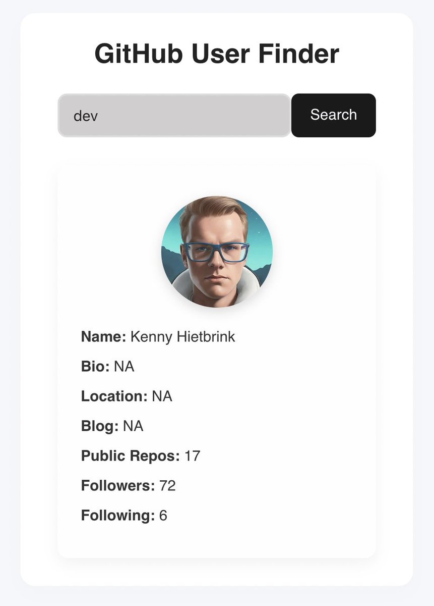 fji0lla's tweet photo. Trying to make a digital coloring board, got the grids working so far.
Also built a GitHub user searcher while learning about custom hooks.
It’s crazy how hooks make everything so simple🤔 https://t.co/9n2mQUeiK5