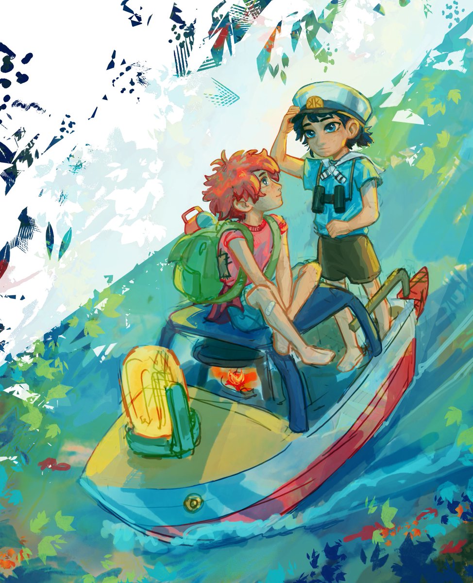 "Ahoy!"
(Caitvi as Ponyo that's been stuck in my head for ages &lt;3 )