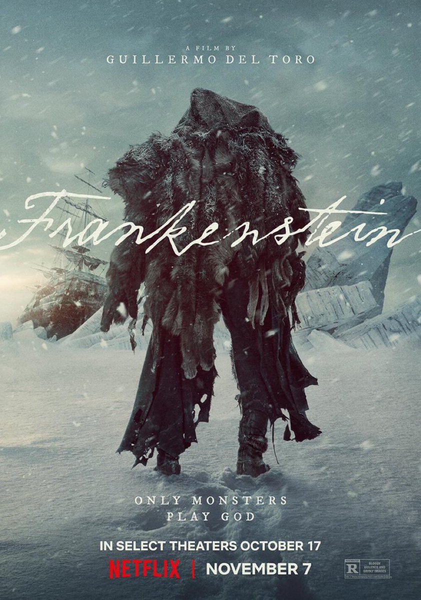 فيلم FRANKENSTEIN 2025، الإنسان حين يصنع وحشه بيديه. 
من بين الأفلام التي شاهدتها، قلّ أن يلامس عمل سينمائي عمق الفكرة الإنسانية كما فعل هذا الفيلم بالنسبة لي. ليس لأنه يحكي قصة مخلوق خُلق من العدم، بل لأنه يُعرّي الإنسان الذي ظنّ نفسه خالقًا.
يبدأ الفيلم بمشهد مؤلم، طفل يفقد