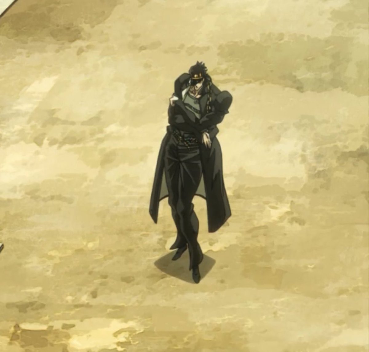 politely, quietly observing.