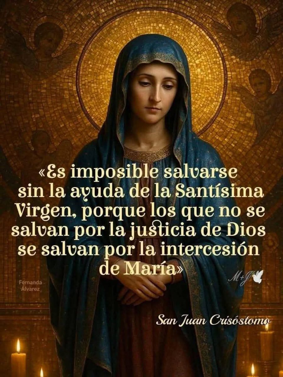 j4895931's tweet photo. Dios te salve María, llena eres de Gracia; el Señor es contigo, Bendita eres entre todas las mujeres, y Bendito es el Fruto de Tu Vientre, Jesús. Santa María, Madre de Dios, ruega por nosotros pecadores, ahora y en la hora de nuestra muerte. Amén.   https://t.co/dDJjmL7U4C https://t.co/qMbQ0jdZg3