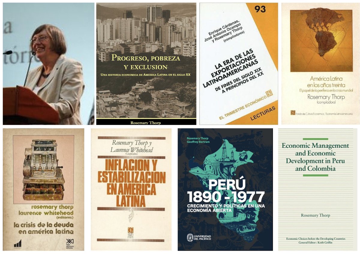Rosemary Thorp

Ha fallecido Rosemary Thorp, una economista inglesa que se dedico al estudio de temas económicos en América Latina.

Estos son algunos de sus libros.👇

Se puede descargar "Progreso, pobreza y exclusión" aquí: publications.iadb.org/es/publicacion…