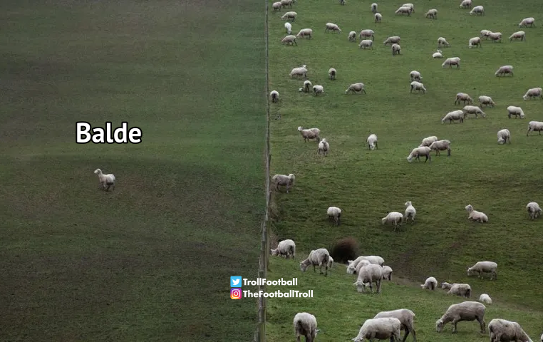 TrollFootball's tweet photo. *Barcelona defence playing highline*

Alejandro Balde: https://t.co/0woHW87SE5