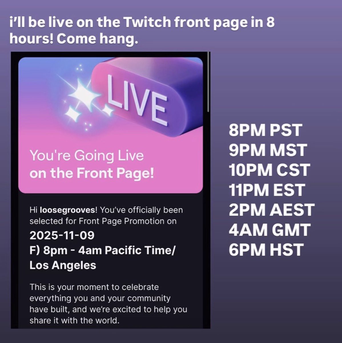 loose grooves tweet media