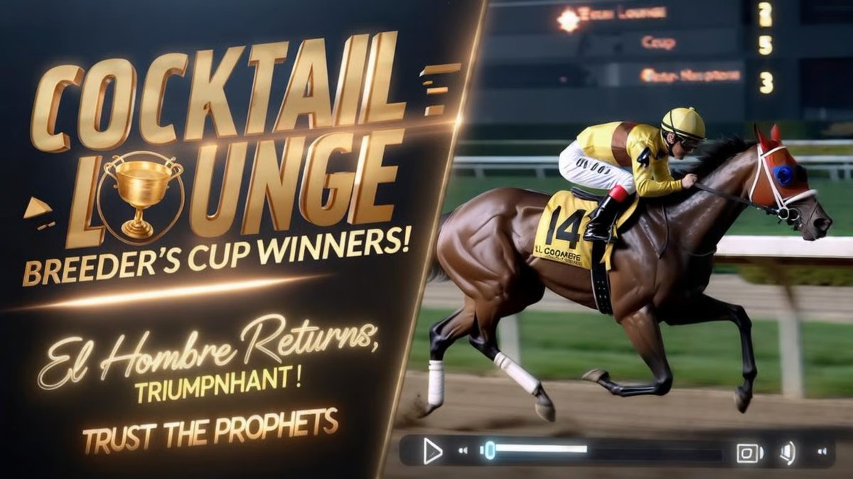 BREEDERS CUP MEMORY:  <a href="/ElHombre_TTP/">El Hombre</a> picks the Exacta with Ethical Diamond and Rebel's Romance for a MONSTER score in the Cocktail Lounge!
youtu.be/lAQ1N3-2kuI
