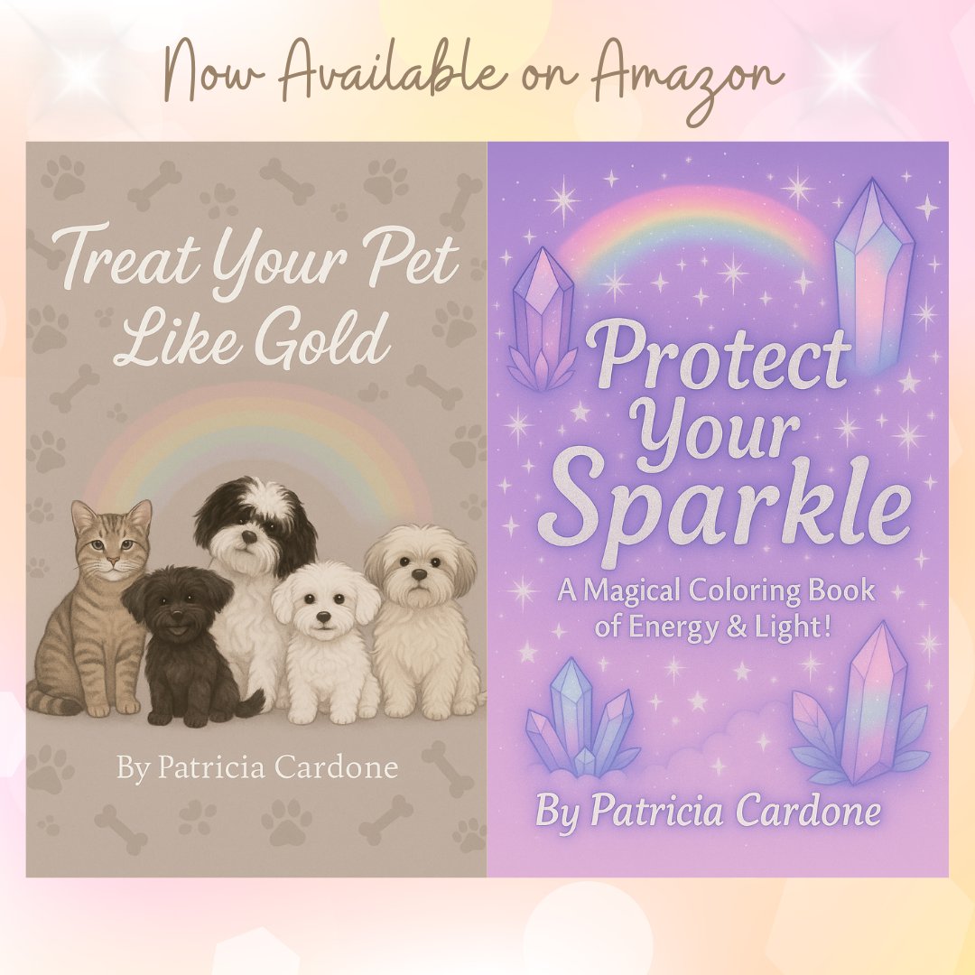 Two magical coloring books filled with kindness &amp; joy!

🌈 Protect Your Sparkle - teaches kids to care for their energy.
🐾 Treat Your Pet Like Gold - reminds kids to love &amp; cherish their pets.

View here: tinyurl.com/54572tjv

#ProtectYourSparkle #TreatYourPetLikeGold
